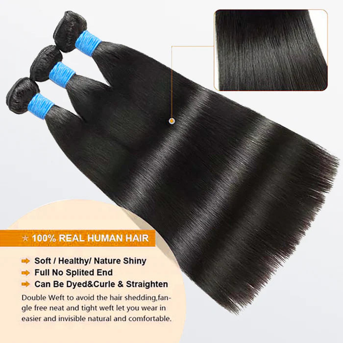 Premium 12A Hair Bundles Straight